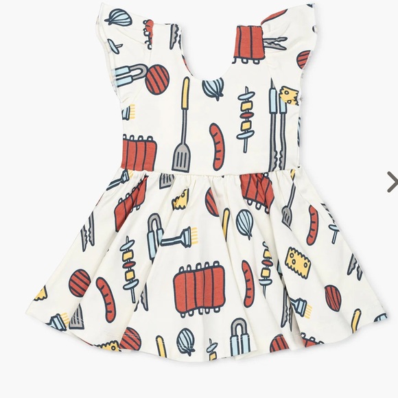 Short sleeve BBQ dress Monica + Andy. Size 6-12 months - Picture 3 of 9